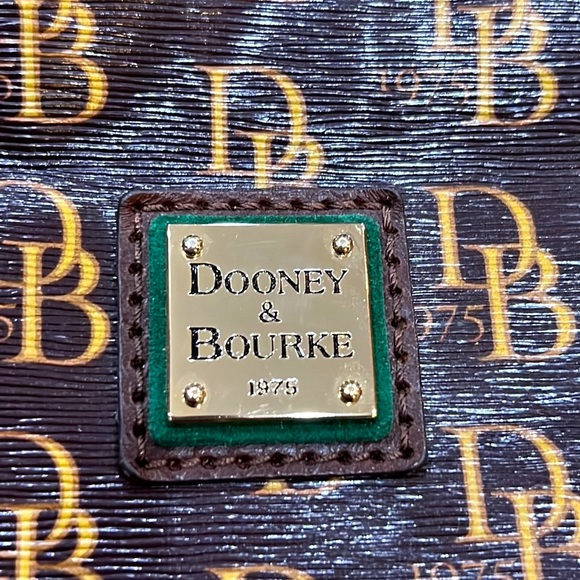 Dooney & Bourke 1975 Anniversary Monogram Coated Canvas and Leather Tote - Picture 2 of 15